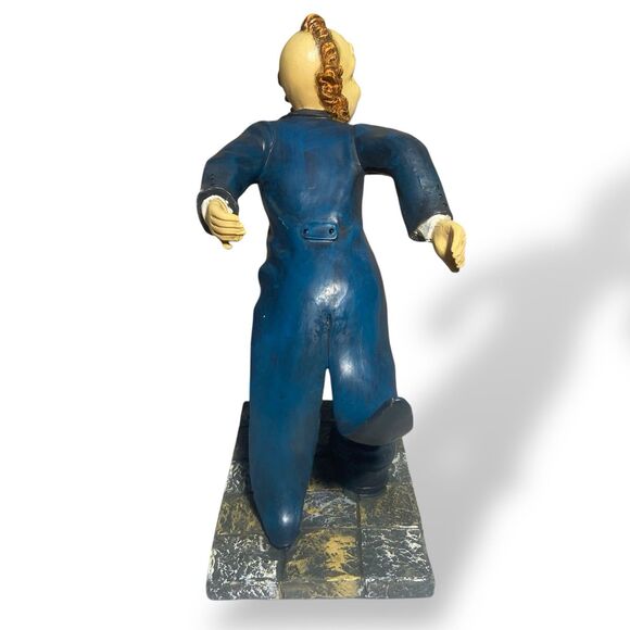 RARE Vintage Servant Waiter Figurine Wine Bottle Holder Stand Ceramic Statue - Picture 7 of 11